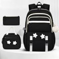 thumbnail image 5 of Weebloom Large School Backpack With Lunch Box Pencil Case For Kids Boys Girls Cute 3Pcs School Bags Set Daypack Bookbag Elementary Middle High School Black, 5 of 5