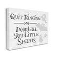 thumbnail image 3 of Stupell Industries Funny Halloween Typography Phrase Smiling Ghosts Silhouettes Graphic Art Gallery Wrapped Canvas Print Wall Art, Design by Daphne Polselli, 3 of 7