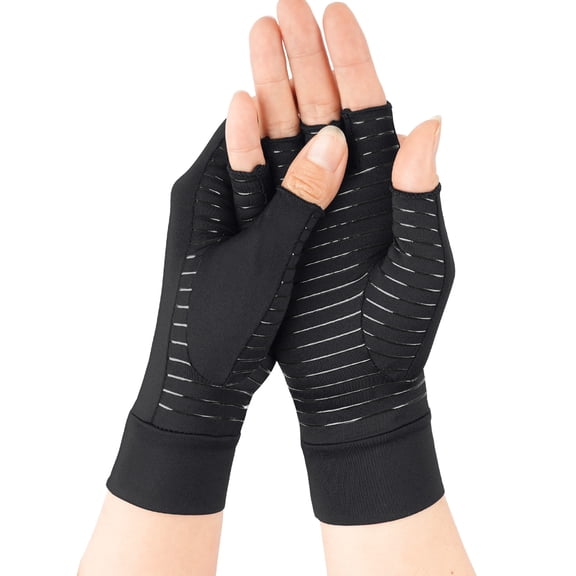 Compression gloves to relieve arthritis pain and provide support