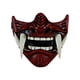 thumbnail image 1 of Maojin Toy Story Juguetes Japanese Hannya Mask De-mon Oni Sam-urai NOH Kabuki Prajna Devil Half Face Mask Cosplay, 1 of 2