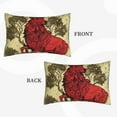 thumbnail image 2 of Lsque Mythical Red Stag Illustration Pattern Pillow Case – Soft & Cozy Throw Pillow Cover, Hypoallergenic Cushion Case for Sleeping Women with Envelope Closure-16"x24", 2 of 6
