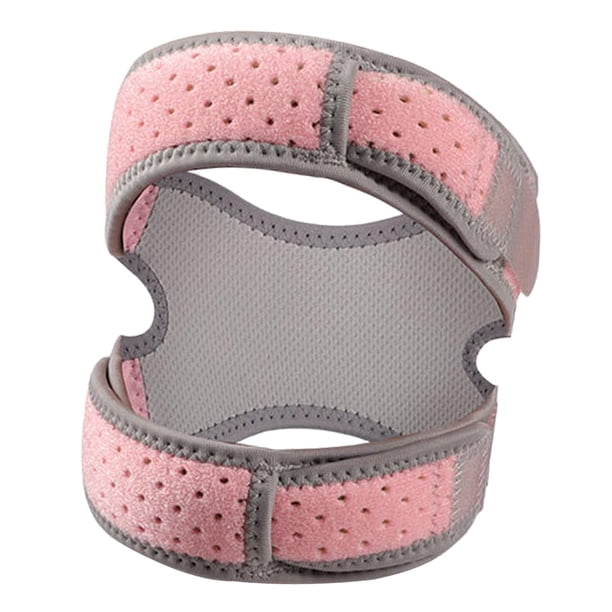 Rodilleras ajustables, soporte antideslizante para pierna, tamaño único, rótula cómoda para baloncesto, , deportes de Fitness , Rosado Macarena Rodillera