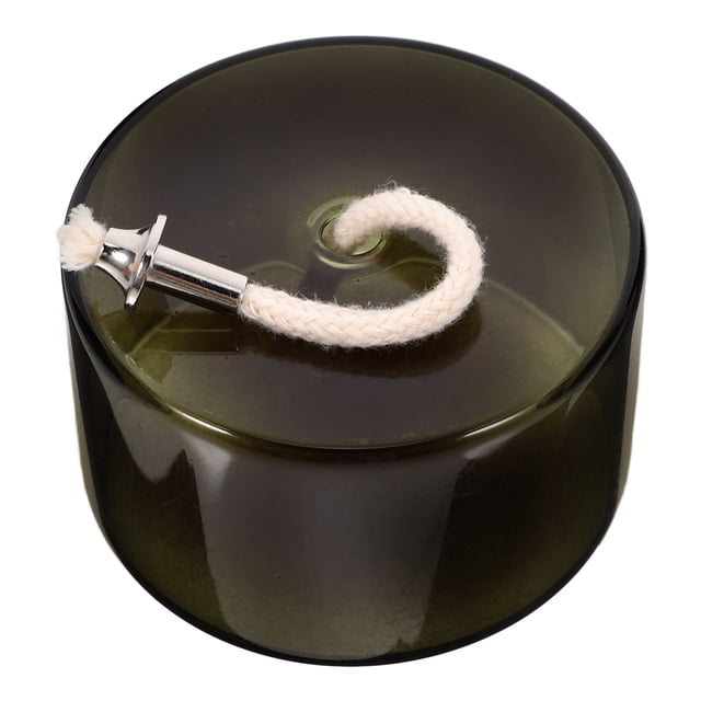 Lámpara de aceite de vidrio creativa Lámpara de aceite Lámpara de aceite de vidrio Iluminación de emergencia Lámpara de mantequilla Portavelas de aceite de vidrio plano Decoración del hogar S