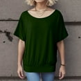 thumbnail image 4 of SNKSDGM Women's Plus Casual Easter Shirts for Women Womens Shirts Casual Trendy Women's Oversized T Shirt with Batwing Sleeves Short Sleeve Tops Womens Short Sleeve Tops, 4 of 4