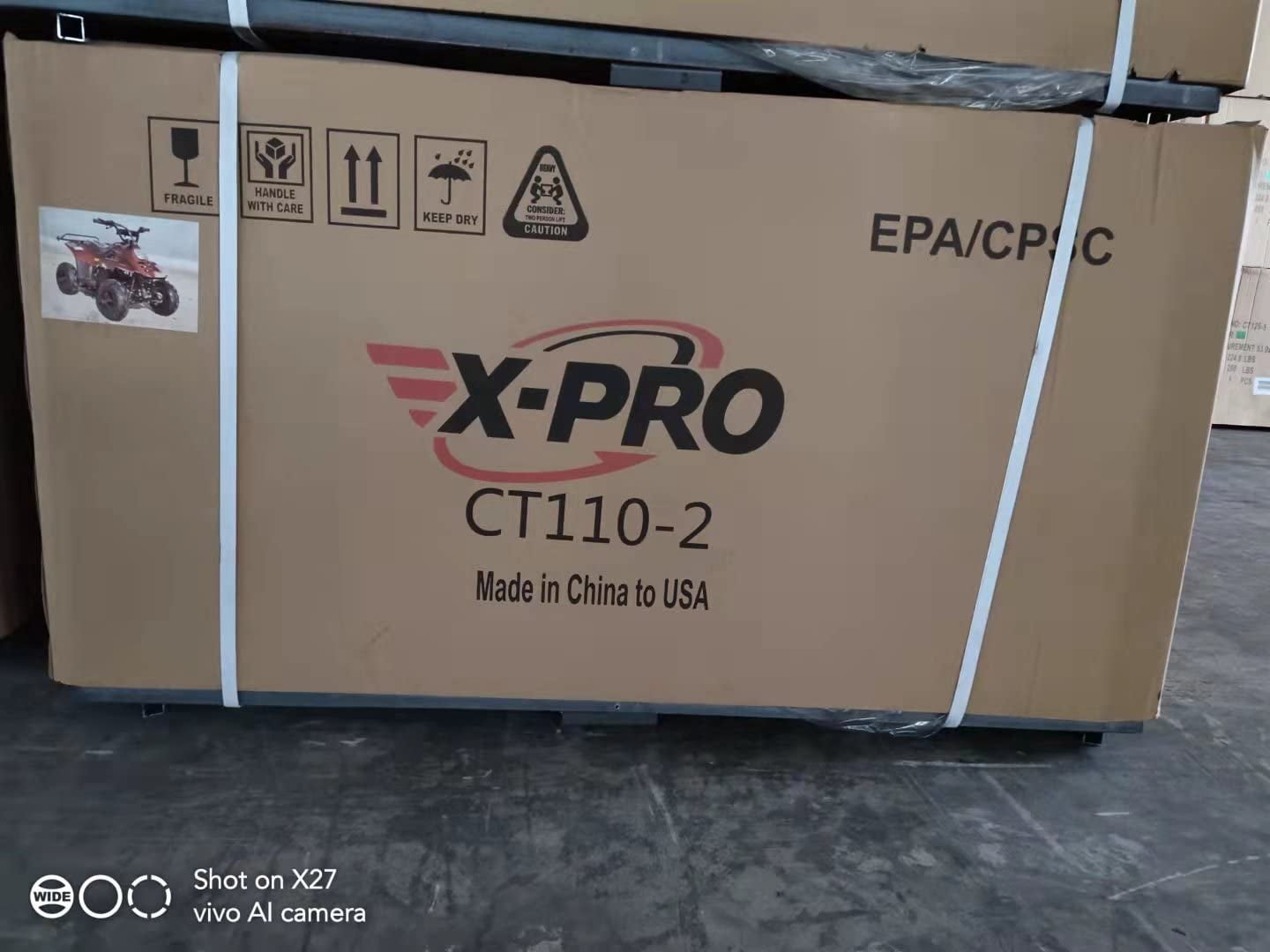 X-Pro Brand New Eagle 110cc Gas ATV with Automatic Transmission, with Remote Control! Rear Back!