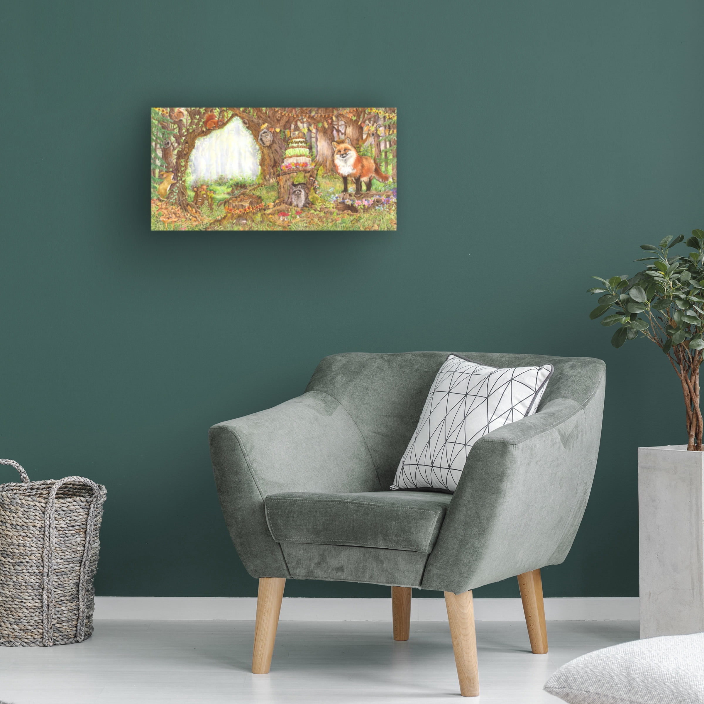 Wendy Edelson 'Enchanted Woodland' Canvas Art