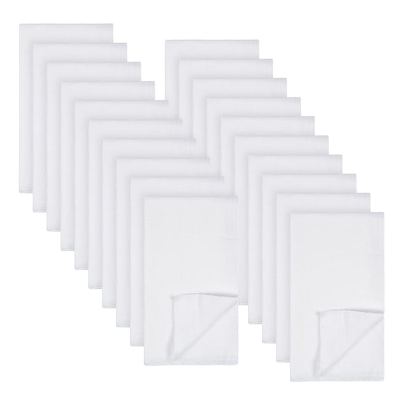 Pañales de tela Gerber Birdseye, plegados planos, unisex, 20 unidades, blancos