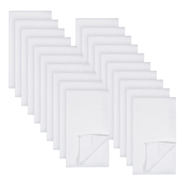 Pañales de tela Gerber Birdseye, plegados planos, unisex, 20 unidades, blancos