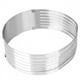 thumbnail image 4 of Molde para cortar pasteles, anillo Circular de acero inoxidable ajustable de 24-30cm, herramienta para hornear, 4 of 8