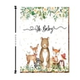 thumbnail image 2 of Woodland Animals Baby Shower Paper,Baby Disposable Luncheon Dinner Party Napkins,Animal Pattern Shine Control Mattifying Sheets for Oily Skin Makeup Friendly Portable 100g, 2 of 5