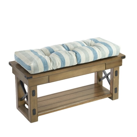 Gripper Liza Coastal Stripe 36 Extra Thick Non Slip Bench Cushion