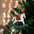 thumbnail image 6 of CuiLiyq Christmas Tree Ornaments, Retro Painted Wooden Elk Pendant, For Family Festivals Wedding Party Ornaments and Christmas Gifts, 6 of 6
