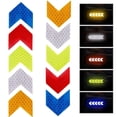 thumbnail image 2 of 10 Uds bicicleta marco pegatina flecha pegatina reflectante coche motocicleta bicicleta calcomanía seguridad ciclismo cinta reflectante accesorios de bicicleta Tan Jianjun unisex, 2 of 2