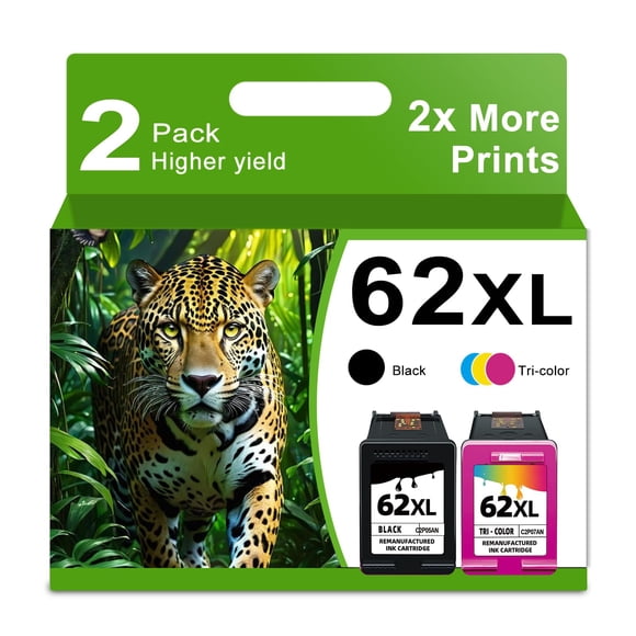 Cartuchos de tinta Ubinki 62XL negro y color para HP 62 XL