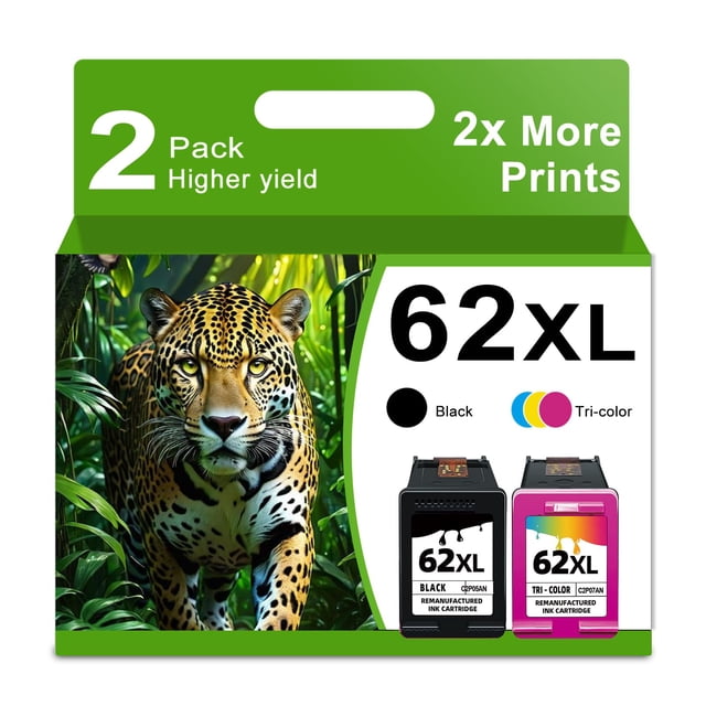 Cartuchos de tinta Ubinki 62XL negro y color para HP 62 XL
