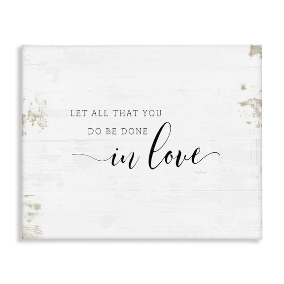 Stupell Industries Traditional All That You Do in Love Canvas Art, 20 x 16, by Jennifer Pugh