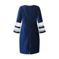 thumbnail image 6 of Gvmfive Women Plus Size Glitter Party Cocktail Dress Flared Long Sleeve V Neck Dress L-8XL, 6 of 8