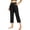 Black-2, variant on Summer Cropped Jeans Women 2026 Trendy Fashion Loose Casual Capri Pants with Pockets Plus Size Straight Denim Pants for Women Light Blue XXXL