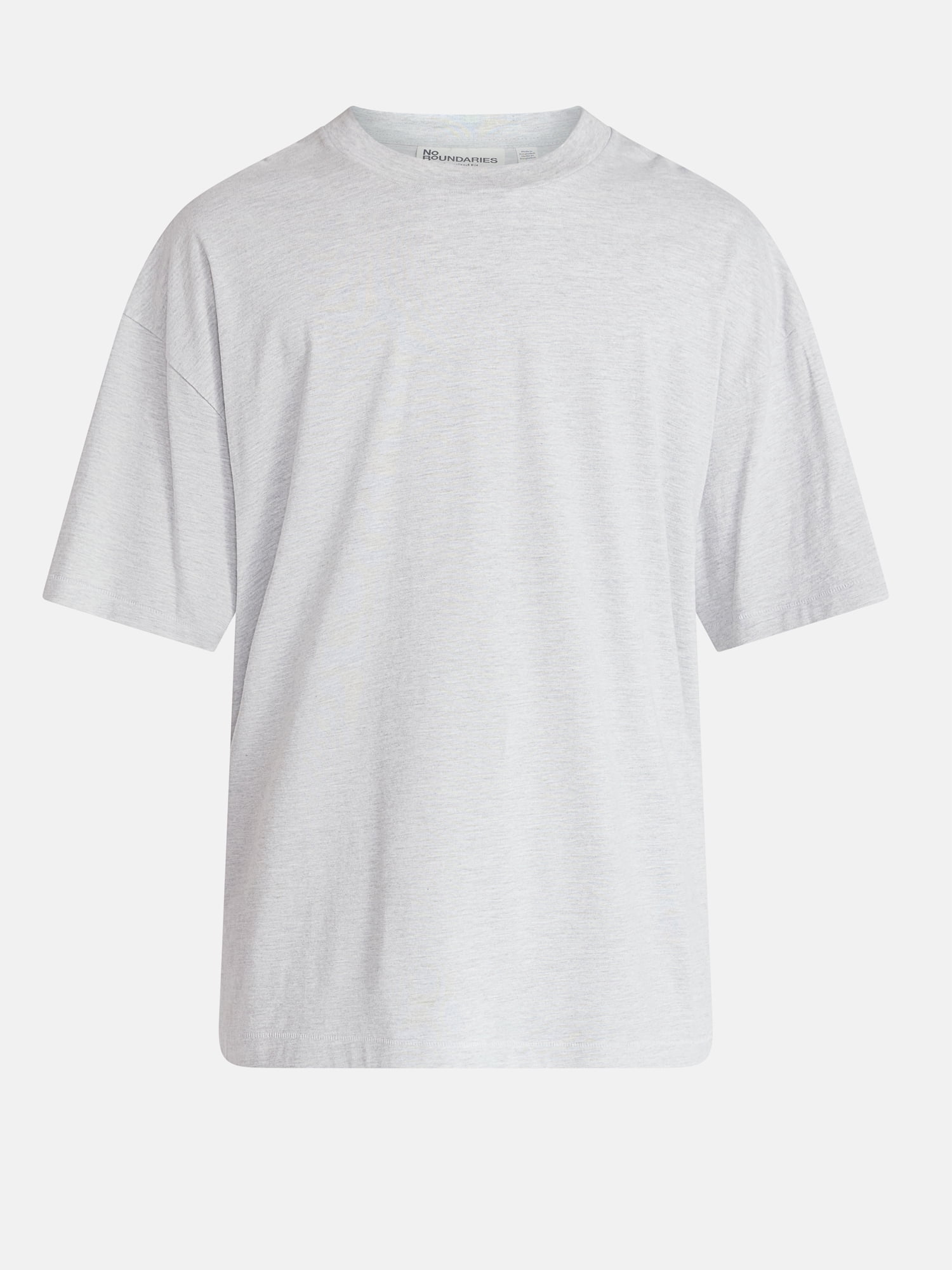 No Boundaries Men's Oversized Boxy Tee with Short Sleeves, XS-4XLT