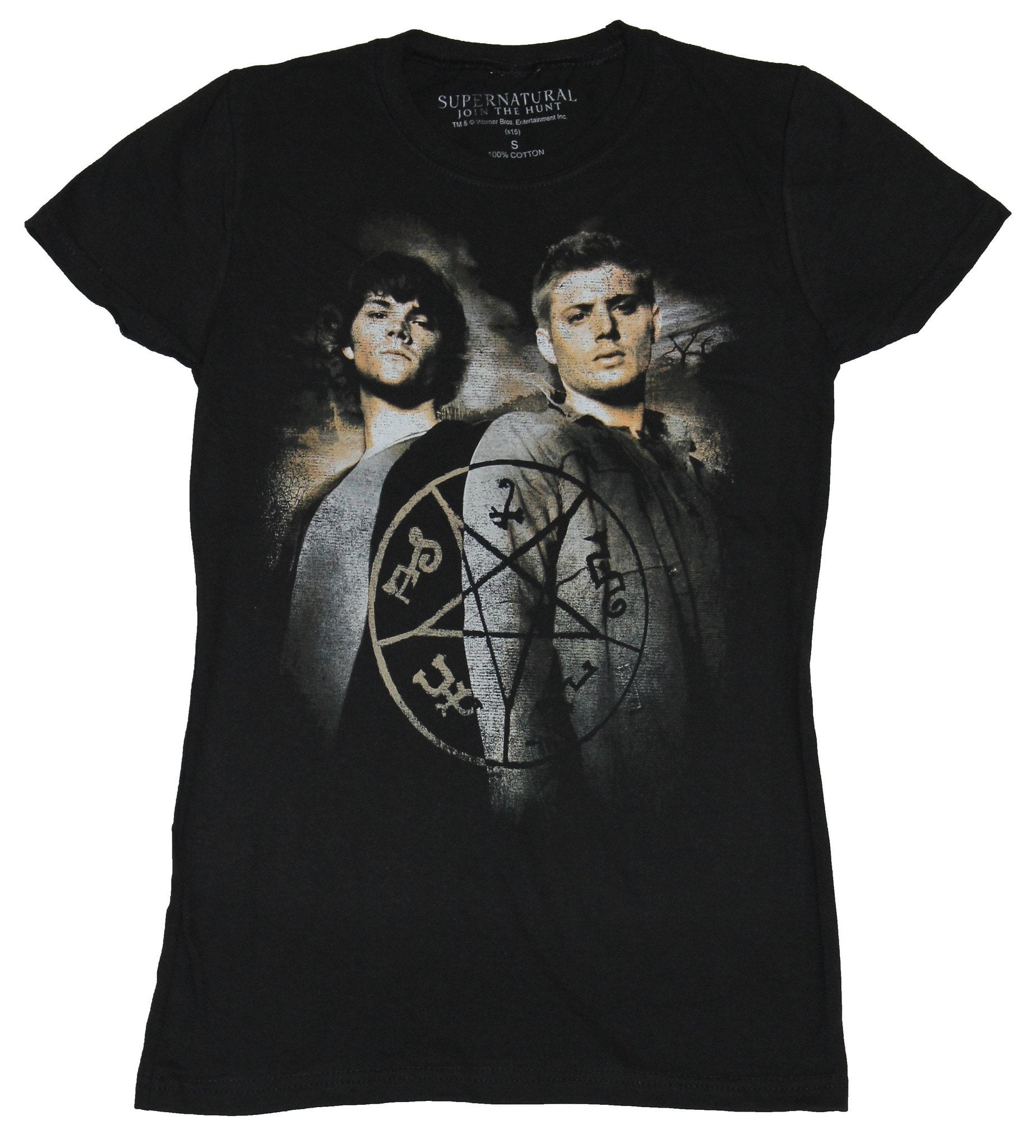 Supernatural Supernatural Girls Juniors TShirt Sam & Dean