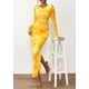 thumbnail image 5 of Vestido Maxi Ajustado de Manga Larga con Estampado Floral PRETTYGARDEN XL, 5 of 8