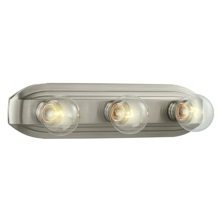 - Designers Fountain 6613 Value Bath/Vanity 3 Light Bath Bar in Brushed Nickel Finish