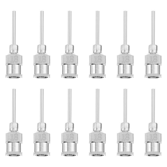 IFANLANDOR Ensemble d'Aiguilles à Pointe en Acier Inoxydable Kit d'Aiguilles de Distribution de Précision Verrou de Lubrification Non-Pliant pour Laboratoire Industriel