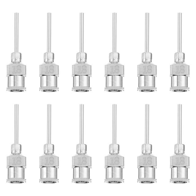 IFANLANDOR Ensemble d'Aiguilles à Pointe en Acier Inoxydable Kit d'Aiguilles de Distribution de Précision Verrou de Lubrification Non-Pliant pour Laboratoire Industriel