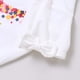 thumbnail image 5 of Ropa Para Bebés Y Niñas, Atuendo Para Niños Pequeños, Camiseta De Manga Corta Con Lazo Y Estampado De Corazones De Verano, Camiseta Blanca Con Cuello Redondo Odeerbi LM103-6031, 5 of 9