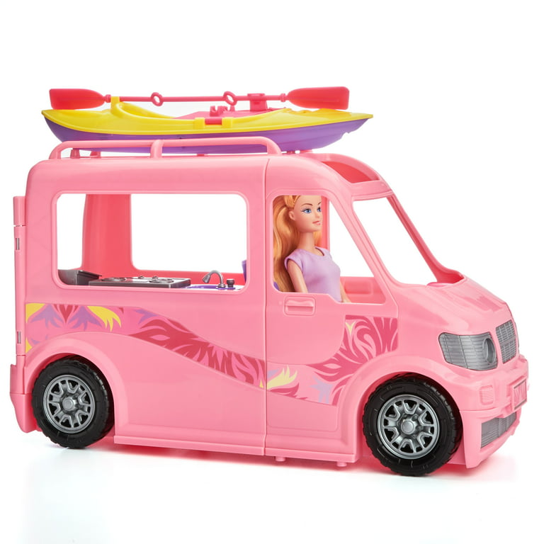 Kid Connection Camper with 11.5" Doll Play Set, 22 Pieces Walmart.com