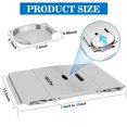thumbnail image 2 of Entesi 24" x 15.5' Stainless Steel Grill Drip Pans  Adjustable Grill Replacement Parts Outdoor BBQ Drip Pan for Backyard,and More, 2 of 7