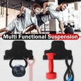 thumbnail image 3 of Ikoopy Wall Mounted Barbell Hanger Carbon Steel Vertical Gym Bar Storage Rack Space Saving Barbell Holder Organizer with 2 Slot for Gym Home, 3 of 12