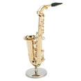 thumbnail image 1 of Pequeño Saxofón, Decoración Adorno De Saxofón Alto Artesanía Modelo De Instrumento Musical Hecho A Mano Accesorio Para El Hogar Para Filarmónica Para Navidad, 1 of 8