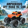 thumbnail image 6 of Monster Truck Toys, Amphibious Bull Head Remote Control Car with 2 Rechargeable Batteries, Water Spray, All Terrain Toy for Kids Boys, 6 of 10