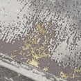 thumbnail image 3 of La Dole Rugs Gold Grey Ivory Abstract Marble Bordered Modern Rustic Pattern Area Rug For Living Room Bedroom Hallway Runner, 3 of 7