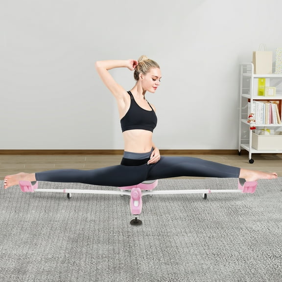 1 PCS Pink Leg Stretcher, Heavy Duty Split Machine for Leg Stretching, Flexibility Stretching Equipment, 150kg/330.7lbs Load Capacity, Adjustable Gears: 7(3cm/1.18inches Each)