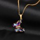 thumbnail image 3 of Vnox Collar Con Colgante De Mariposa Con Diamantes De Imitación Brillantes 18 ', 3 of 3