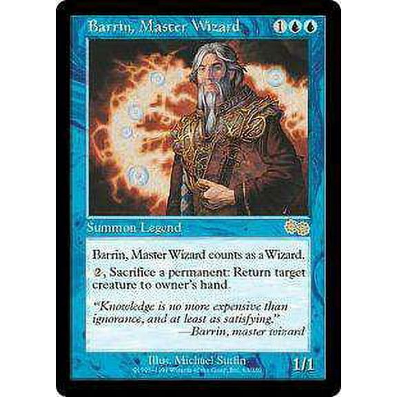 MtG Urza's Saga Rare Barrin, Master Wizard #63
