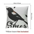thumbnail image 6 of Sparrow Black and White Animal Throw Pillow Sleeping Sofa Cushion Cover, 6 of 7