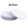 thumbnail image 1 of 60mm Strong Self Adhesive Fastener Nylon Hook Dots Stickers Adhesive Tape For Bed Sheet Sofa Mat Carpet Anti Slip Mat 20 Pair-White 60mm, 1 of 6