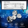 thumbnail image 6 of Moissanite Stud Earrings for Men Women Titanium Mens Earrings Studs Hypoallergenic Screw Back Earring,Simulated Diamond Stud Earrings for Sensitive Ears, 6 of 6