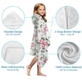thumbnail image 7 of Pioneer Flower Floral Print Pattern Hooded Bath Towel，50"x30" for Ages 3 To 12 Kids, Quick Dry Lightweight Soft Microfiber Hood Beach Towel Cover Up for Kids, 7 of 7