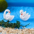 thumbnail image 4 of Sunjoy Tech Swan Ornament Vivid Posture Three-dimensional Realistic Appearance Decorative Creative Micro Landscape Mini Swan Model Desktop Supply, 4 of 8