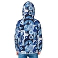 thumbnail image 4 of Kids Zip Up Hoodie for Boys Girls Toddler - evil eye A Lightweight Long Sleeve 3T Boys Girl Clothes, Sun Protection Windproof Jackets Hoodie Sweatshirt, 4 of 7