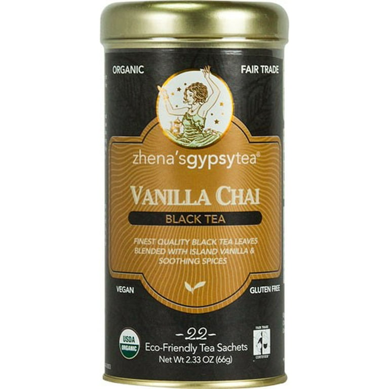 Zhena's Gypsy Tea Zhenas Gypsy Tea Tea Chai Black Vanilla Organic 1.54 Oz ,  22 Count