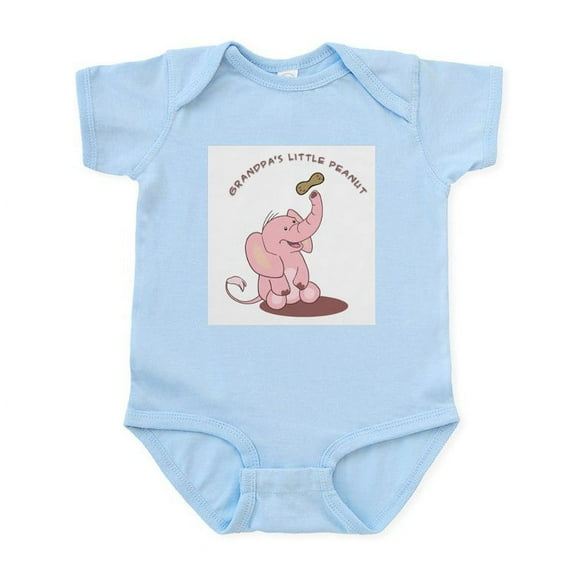 CafePress - Grandpa's Little Peanut Infant Bodysuit - Baby Light Bodysuit, Size Newborn - 24 Months