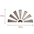 thumbnail image 3 of Jiibva 1pc 15inch Rustic Galvanized Metal Half Windmill Wall Sculpture Farmhouse Wall Art Home Decor Silver, 3 of 7