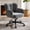 Dark Gray, variant on Romorgniz Vanity Chair with Wheels & Back Desk Chair Adjustable Height for Makeup, Work & Relaxation, Pink