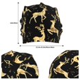 thumbnail image 6 of Kll Christmas Gold Deers Winter Fall Beanie Knit Hats For Men & Women - Warm & Soft Stylish Toboggan Caps For Cold Weather, 6 of 9