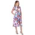 thumbnail image 3 of Womens Abstract Print Skater Dress, 3 of 5
